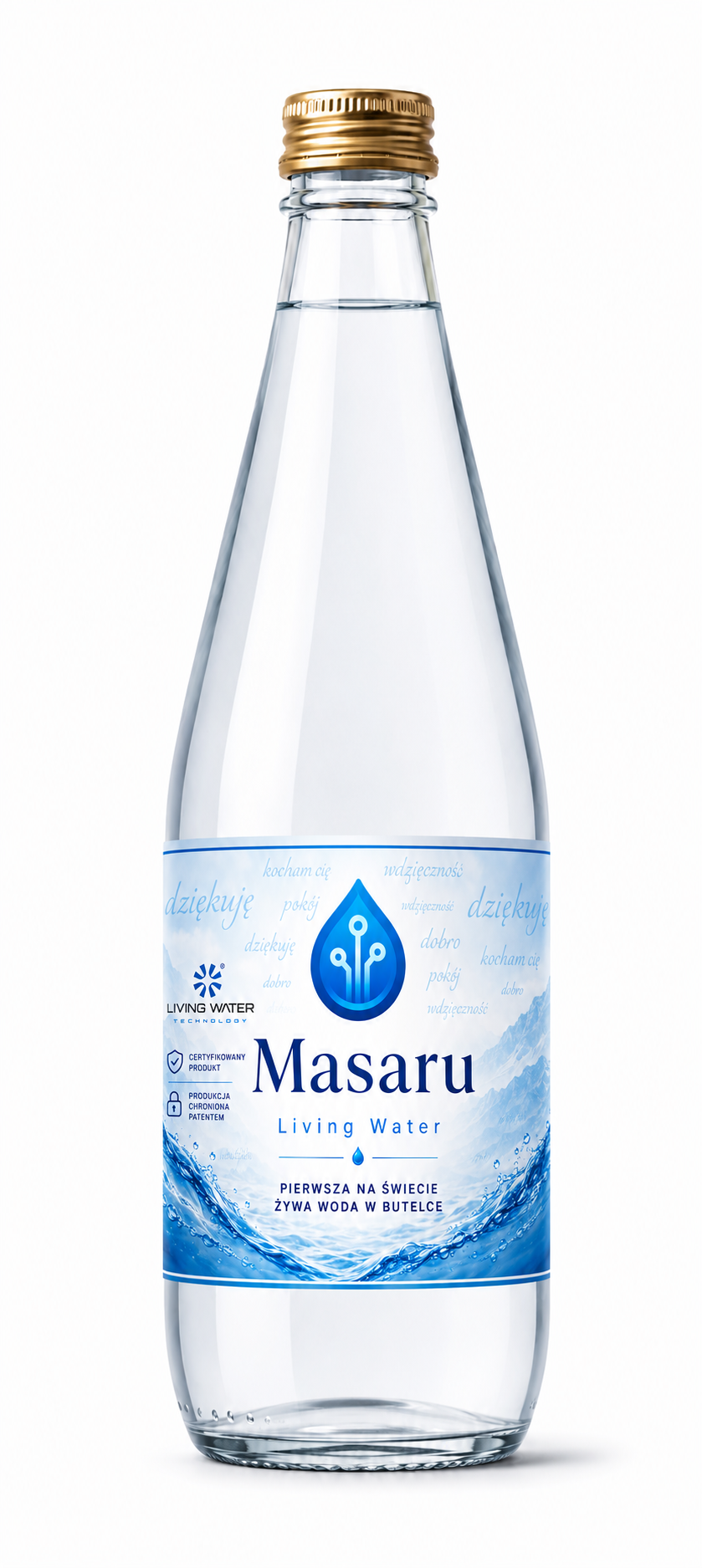 Masaru Living Water — butelka produktu